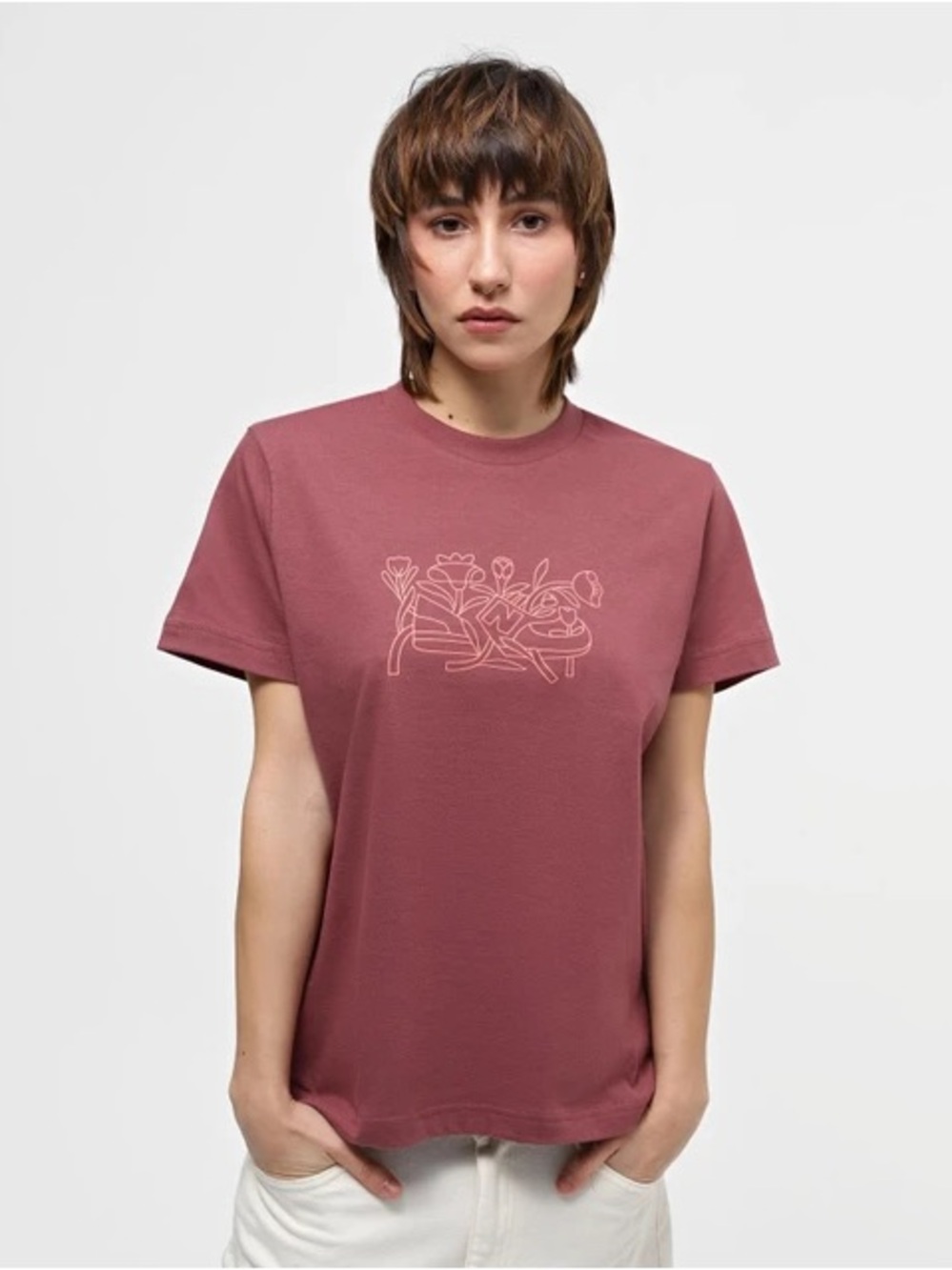New Balance Graphic Tee Rose Mauve Crewneck T-Shirt